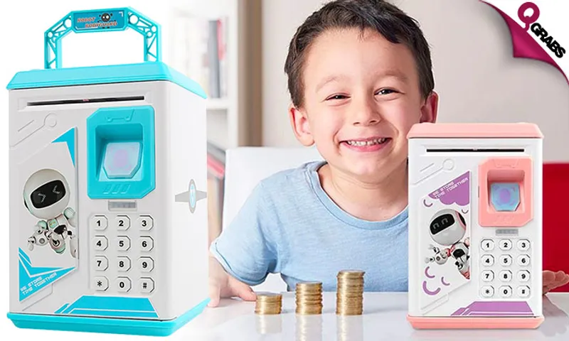 Robot Password-Protected Money Bank!